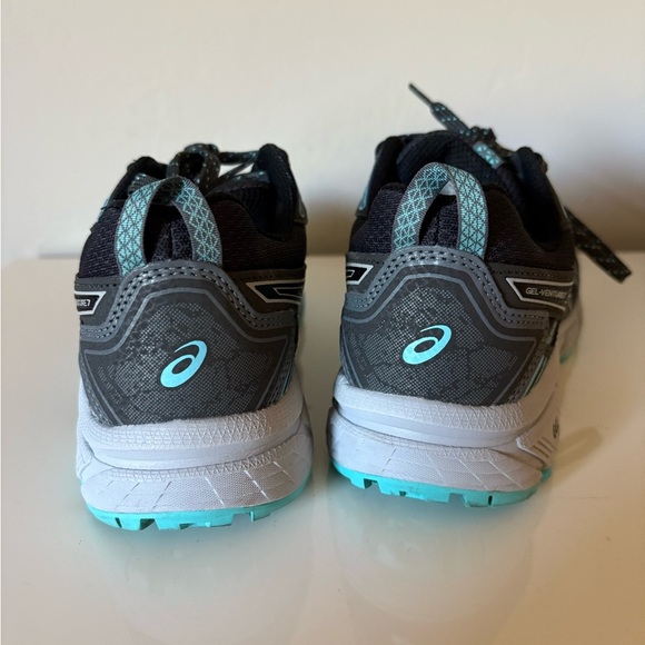 ASICS Women's Gel-Venture 7 Black and Blue Shoes - Picture 6 of 10